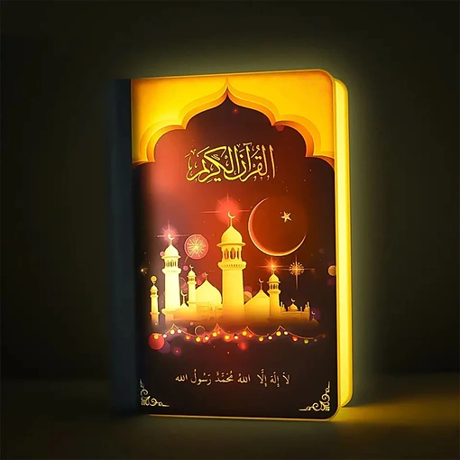 مكبر صوت القرآن الكريم مع إضاءة ملونة وجهاز تحكم عن بعد - صورة 7