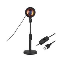 مصباح إسقاط LED قوس قزح إضاءة ساحرة لديكور أنيق وتصوير مذهل