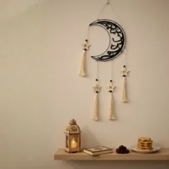 مصباح هلال رمضاني بإضاءة LED دافئة - صورة 3