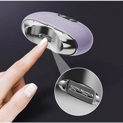 قصافة اظافر اوتوماتيكية قابلة لاعادة الشحن بمنفذ USB مع شاشة عرض للطاقة