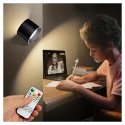مصباح جداري LED قابل للشحن مع ريموت – إضاءة مزدوجة 3