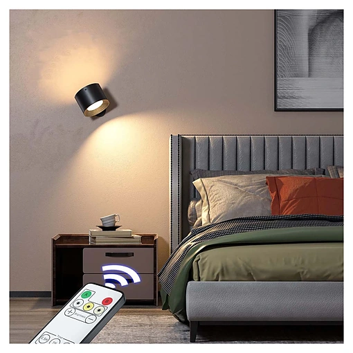مصباح جداري LED قابل للشحن مع ريموت – إضاءة مزدوجة 3 - صورة 2