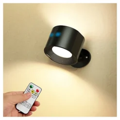 مصباح جداري LED قابل للشحن مع ريموت – إضاءة مزدوجة 3 - صورة 4