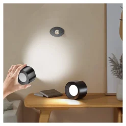 مصباح جداري LED قابل للشحن مع ريموت – إضاءة مزدوجة 3 - صورة 5