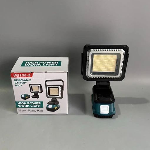 كشاف LED قابل للشحن ببطارية قابلة للاستبدال