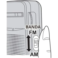 راديو محمول AM/FM RF-P50 تصميم صغير - صورة 6