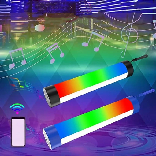 مصباح إضاءة RGB مع مكبر صوت بلوتوث بثلاثة أوضاع لإضاءة مثالية وصوت رائع - صورة 3