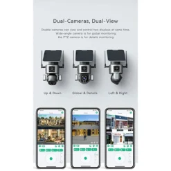 كاميرا S5 شمسية 4K بعدستين وتقريب بصري 20 تغطية كاملة واتصال Wi-Fi و4G - صورة 3
