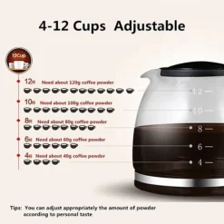 ماكينة صنع القهوة الإيطالية والأمريكية سايونا SEM-4392 – 1850 واط - صورة 4