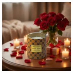 شمعة معطرة ديكورية برائحة الحب مقاس 7×8 سم – Scent Blaze