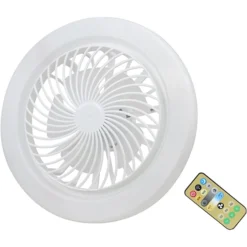 مروحة سقف صامتة باضاءة LED تحكم عن بعد