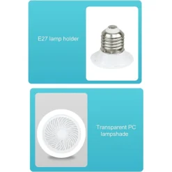 مروحة سقف صامتة باضاءة LED تحكم عن بعد - صورة 5