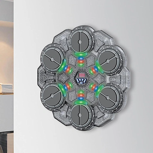 لوح ملاكمة ذكي للأطفال والكبار بإضاءة LED وبلوتوث مع قفازات تدريب - صورة 4