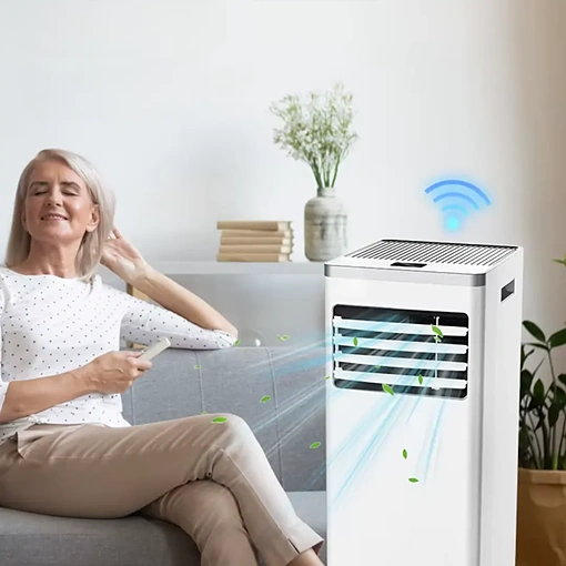 مكيف هواء ذكي محمول 780 واط بتقنية WiFi وتبريد/تدفئة متعدد الوظائف مع جهاز تحكم - صورة 12