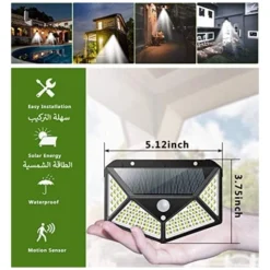 مصباح الجدار بالتفاعل الشمسي - صورة 6