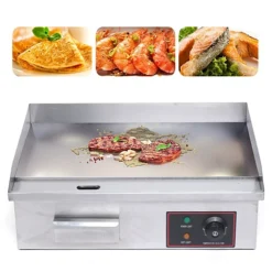 شواية كهربائية بقوة 1.6 كيلو واط صاج شوي BBQ من الفولاذ المقاوم للصدأ - صورة 2