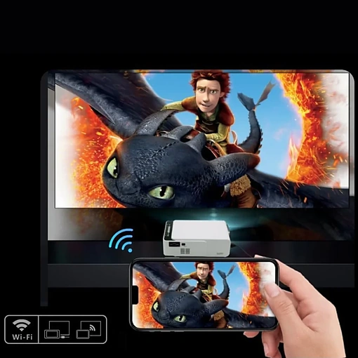 بروجكتر HD لاسلكي مع ريموت – SUMO تجربة سينمائية متكاملة في بيتك - صورة 6