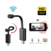 كاميرا مراقبة صغيرة WiFi V380 بدقة 1080P مع رؤية ليلية وكشف حركة وتسجيل صوت