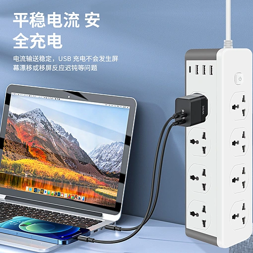 موزع طاقة عمودي مع منافذ USB - صورة 4