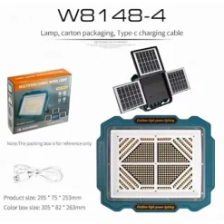 مصباح طاقة شمسية LED متعدد الوظائف W8148-4 - صورة 2