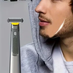 ماكينة حلاقة كهربائية محمولة قابلة للغسل ببطارية USB ورأس قابل للفصل - صورة 3
