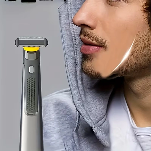 ماكينة حلاقة كهربائية محمولة قابلة للغسل ببطارية USB ورأس قابل للفصل - صورة 3
