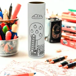 أقلام تلوين مائية مع ورق رول للرسم مجموعة فنية مثالية للأطفال (8 قطع) - صورة 3